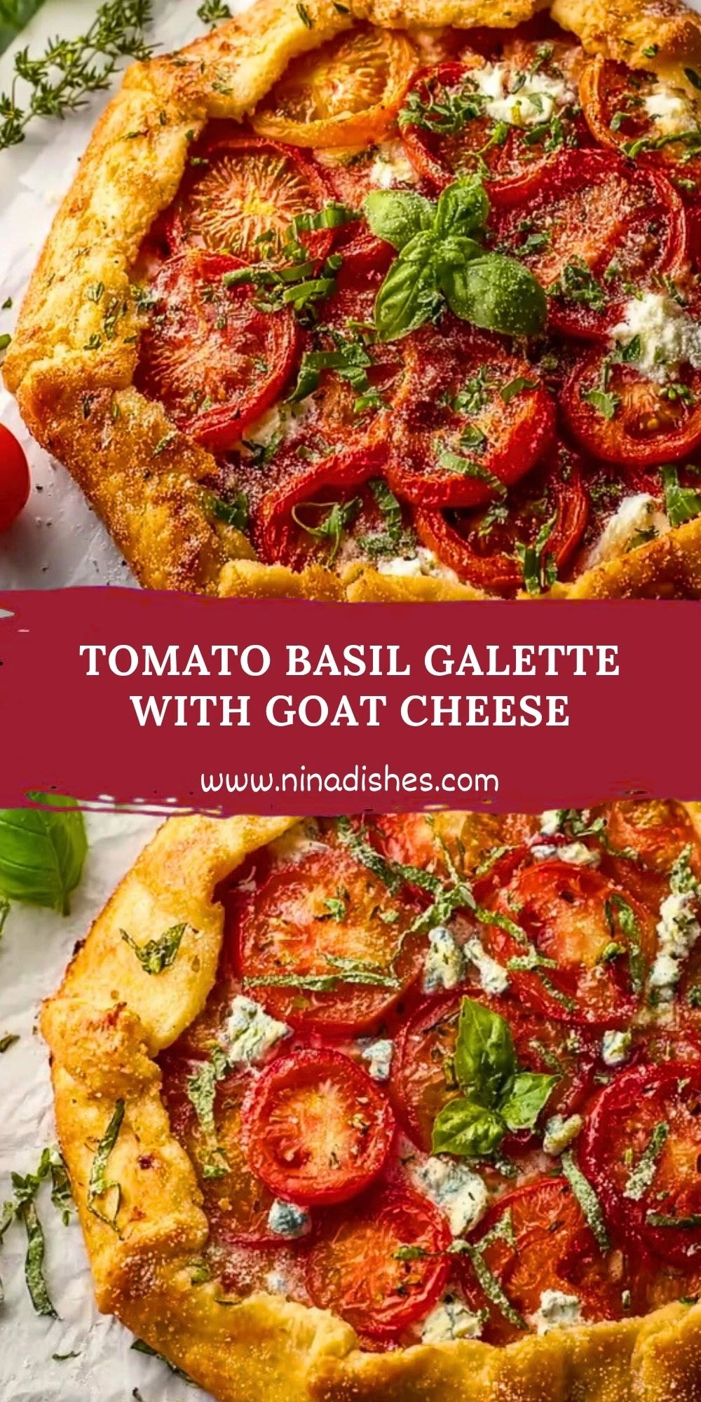 Tomato Basil Galette with Goat Cheese (2)