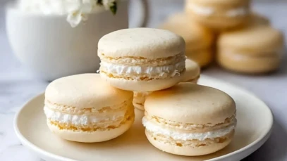 Vanilla Macarons Classic, Creamy & Elegantly Sweet!