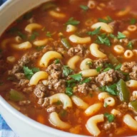Beef and Macaroni Soup