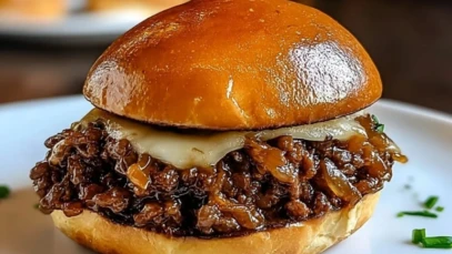 Best French Onion Beef Sloppy Joes