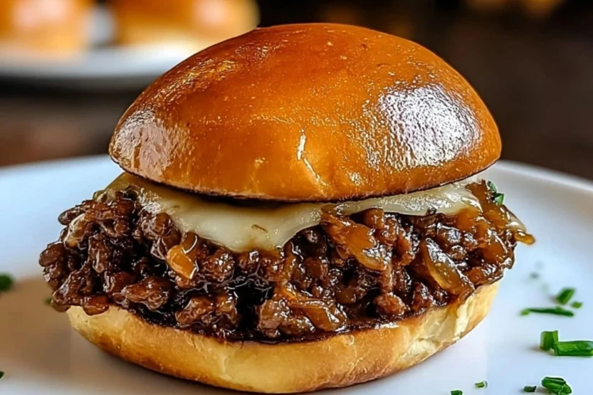Best French Onion Beef Sloppy Joes
