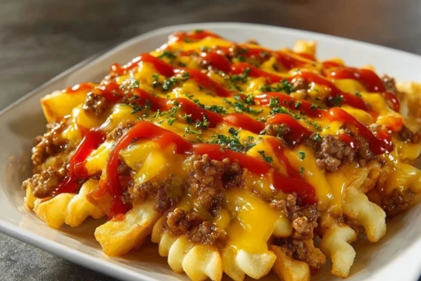 Cheeseburger French Fry Bake
