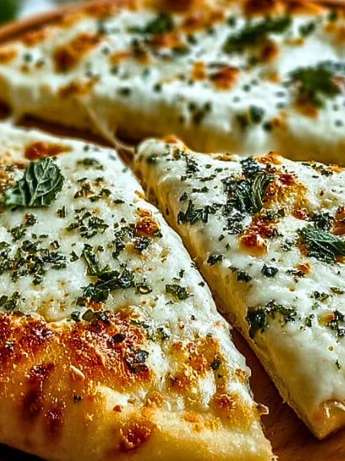 Cheesy Basil and Garlic Pizza (1)