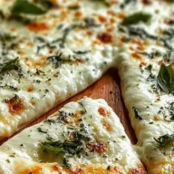 Cheesy Basil and Garlic Pizza