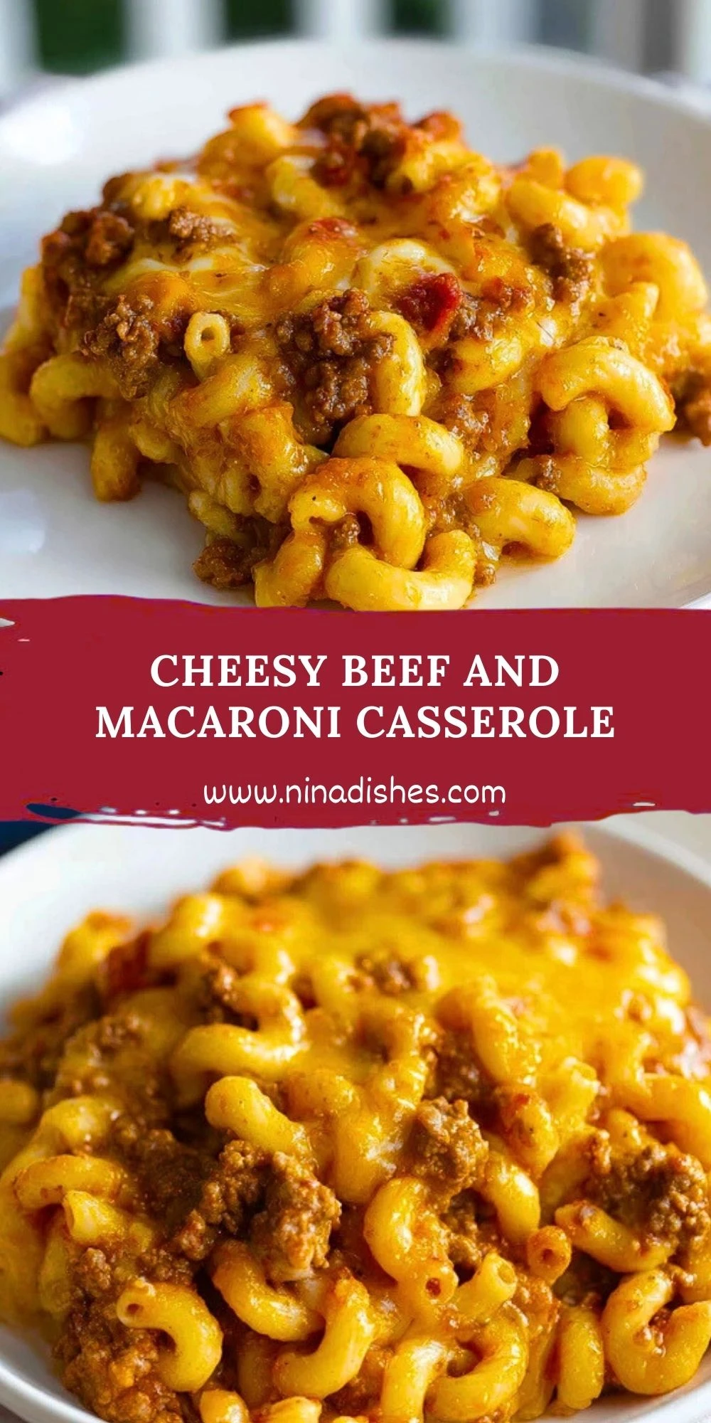 Cheesy Beef and Macaroni Casserole (2)