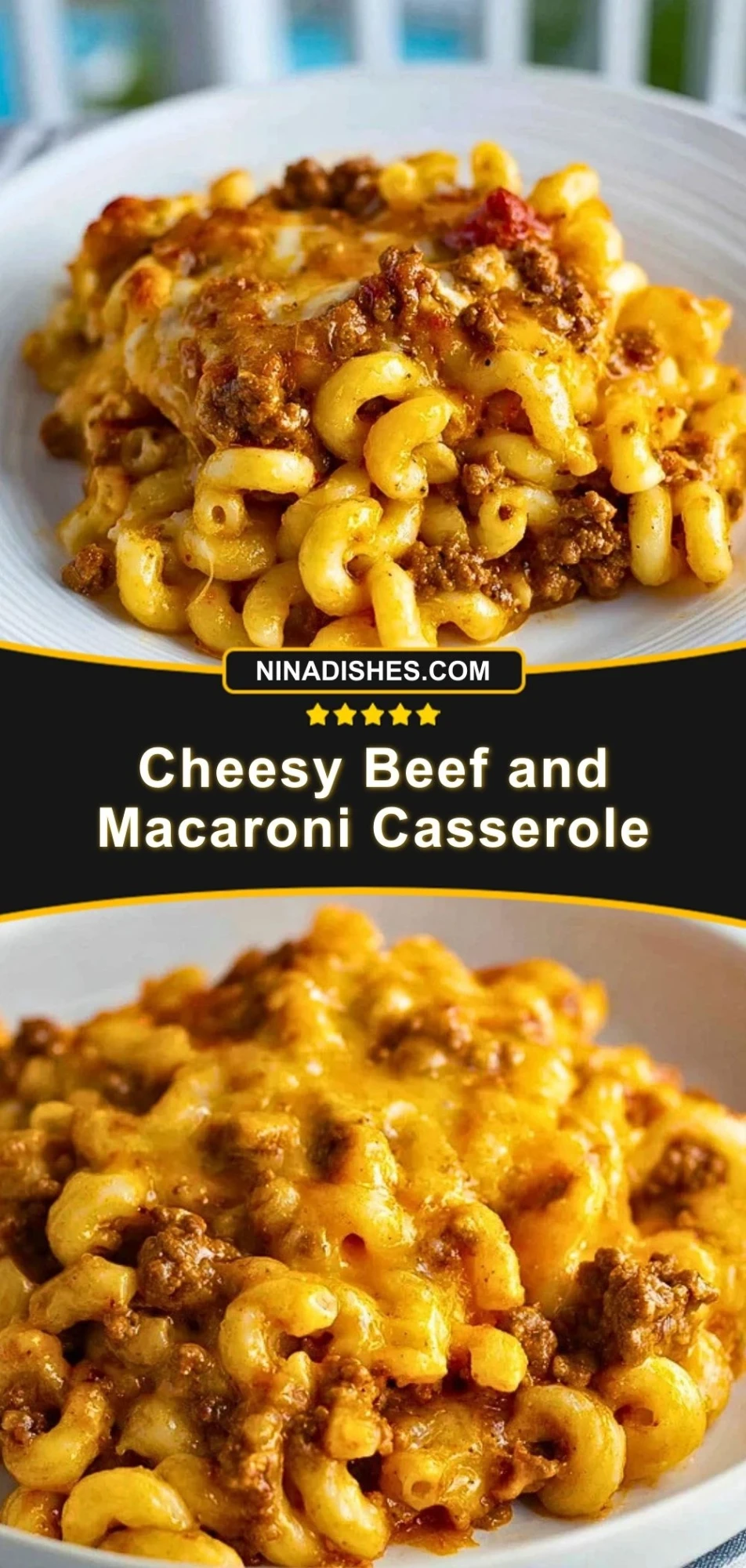 Cheesy Beef and Macaroni Casserole (3)
