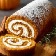 Classic Pumpkin Roll with Creamy Filling