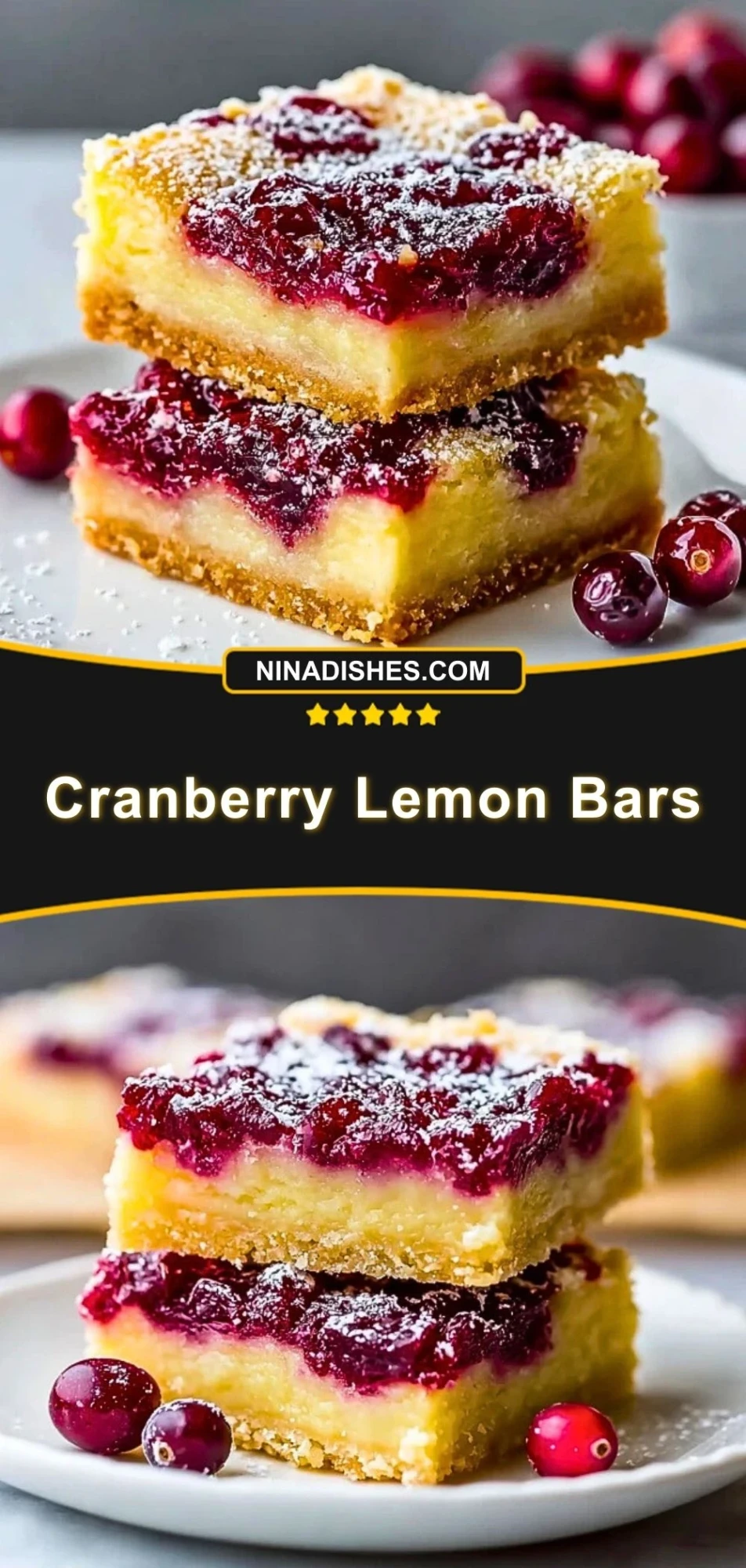 Cranberry Lemon Bars (3)
