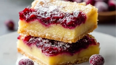 Cranberry Lemon Bars