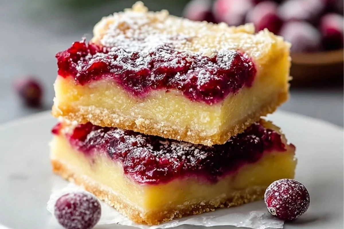 Cranberry Lemon Bars