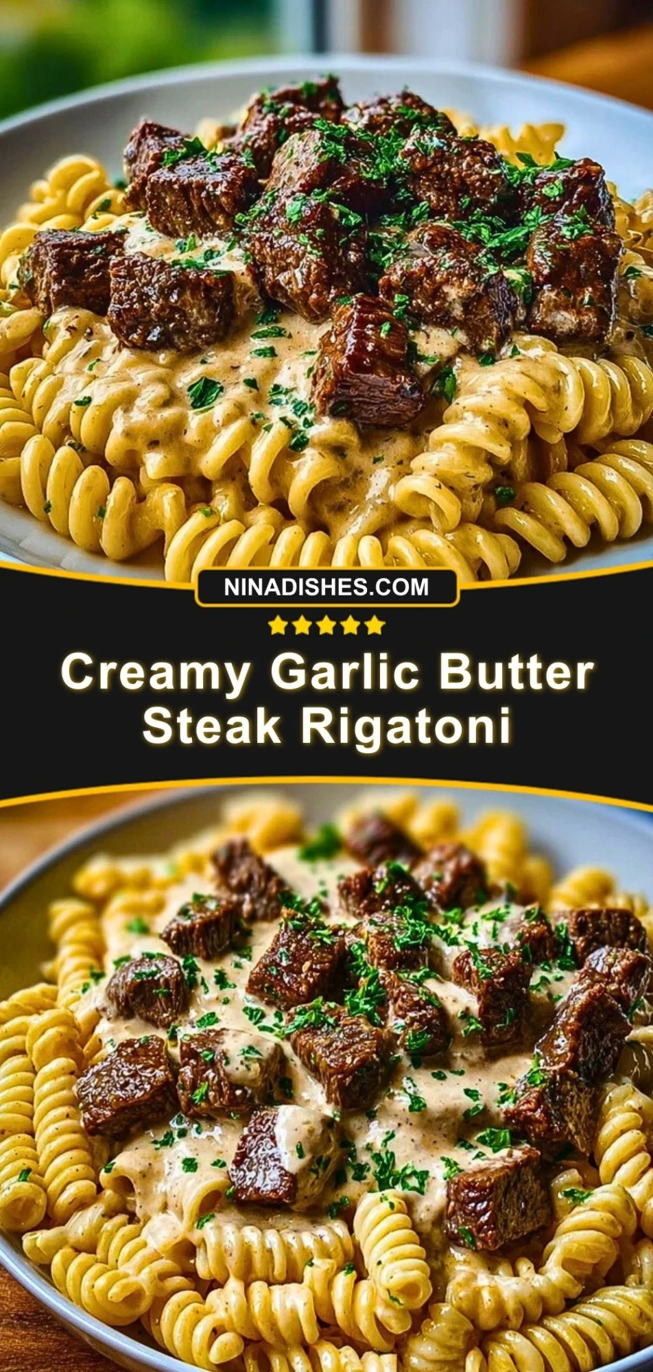 Creamy Garlic Butter Steak Rigatoni (3)