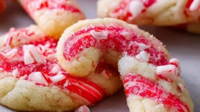 Crispy Candy Cane Cookies