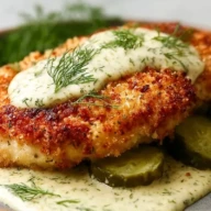 Crispy Dill Pickle Parmesan Chicken