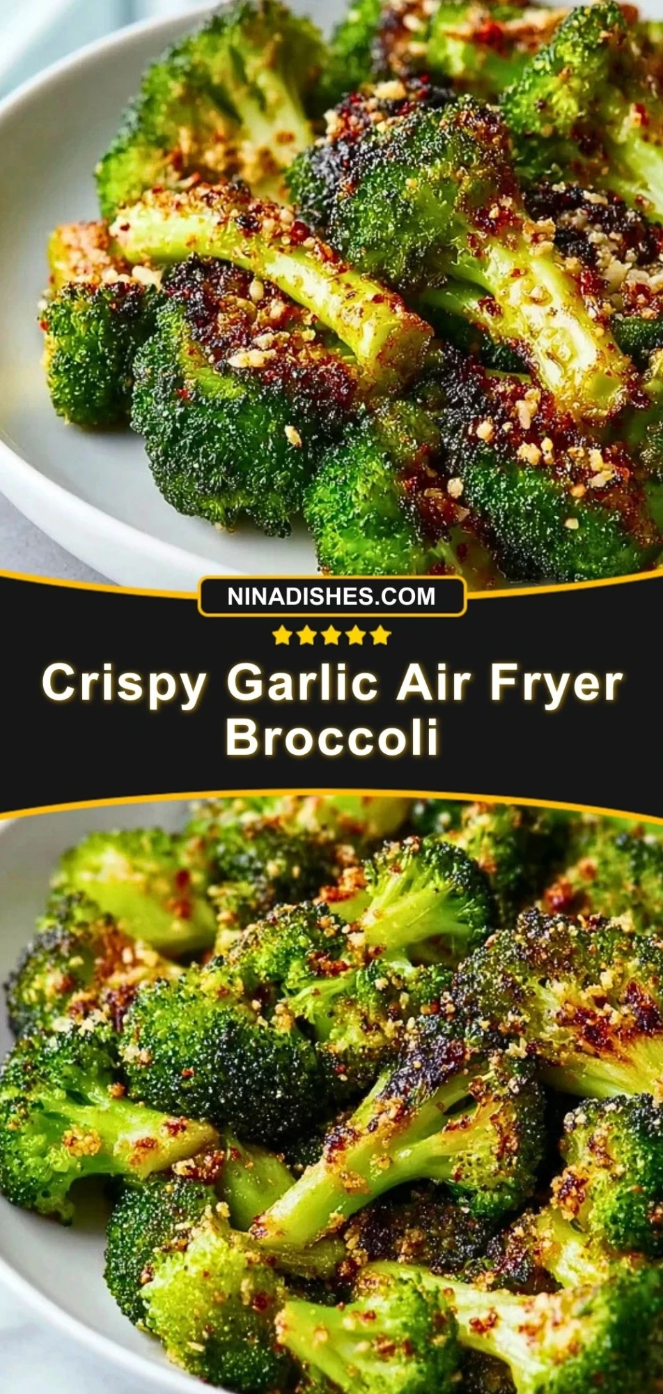 Crispy Garlic Air Fryer Broccoli (3)