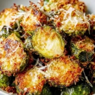 Crispy Parmesan-Crusted Roasted Brussels Sprouts