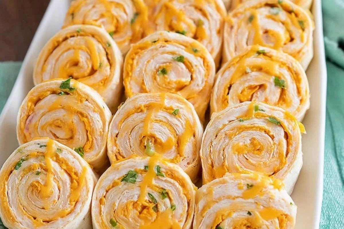 Easy Buffalo Chicken Pinwheels