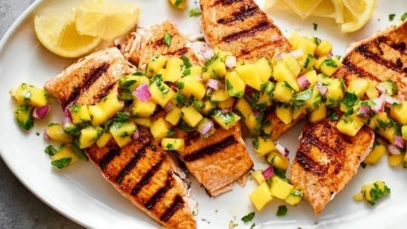 Easy Grilled Salmon with Mango Salsa