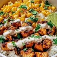 Effortless Street Corn Chicken Rice Bowl