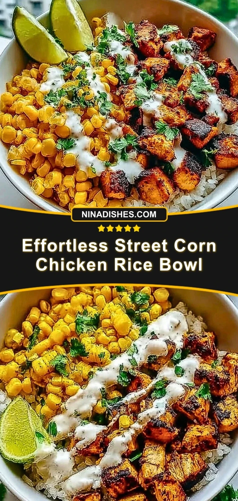 Effortless Street Corn Chicken Rice Bowl (3)