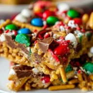 Elf Spaghetti Cookie Bars