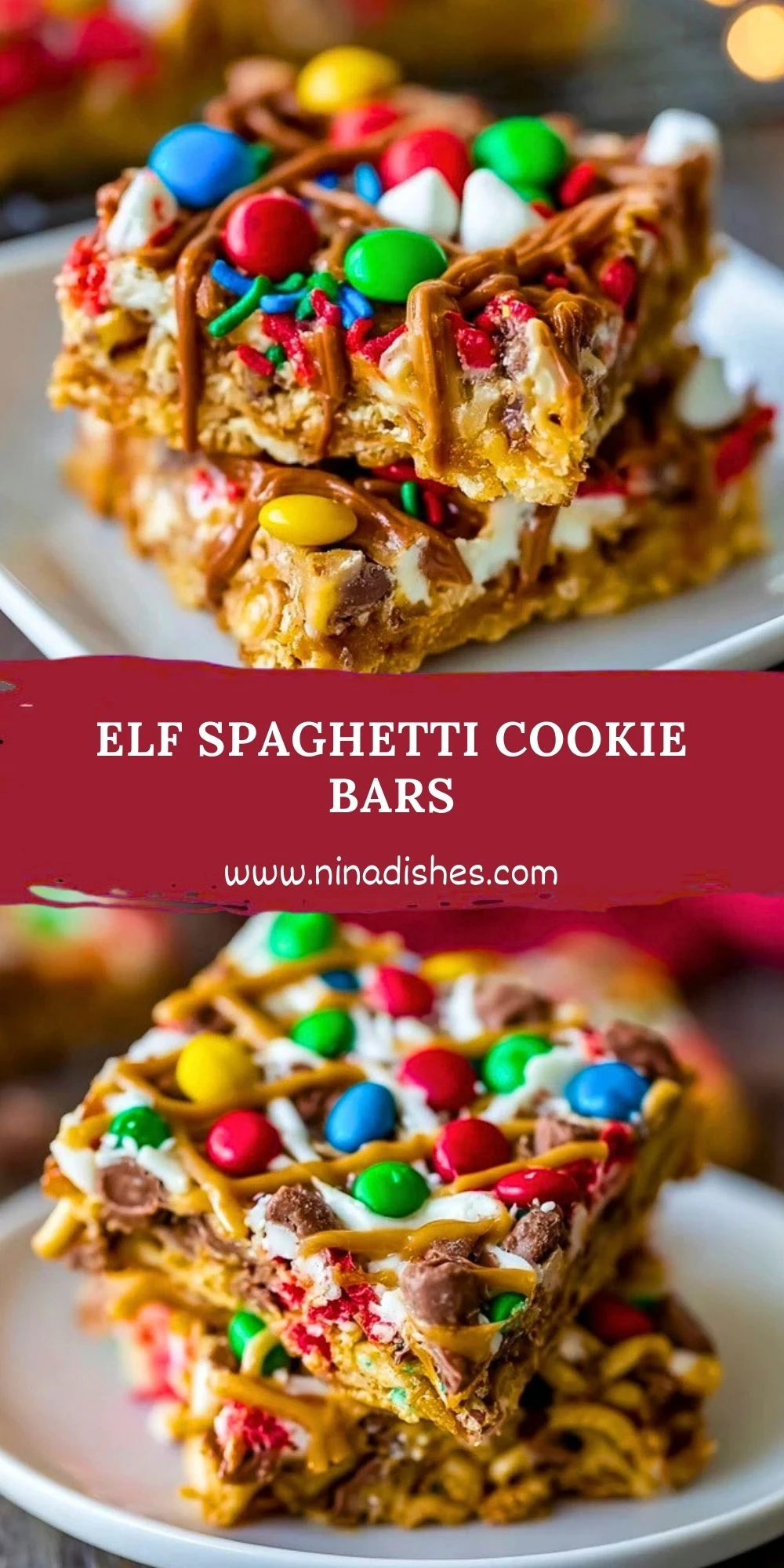 Elf Spaghetti Cookie Bars (2)