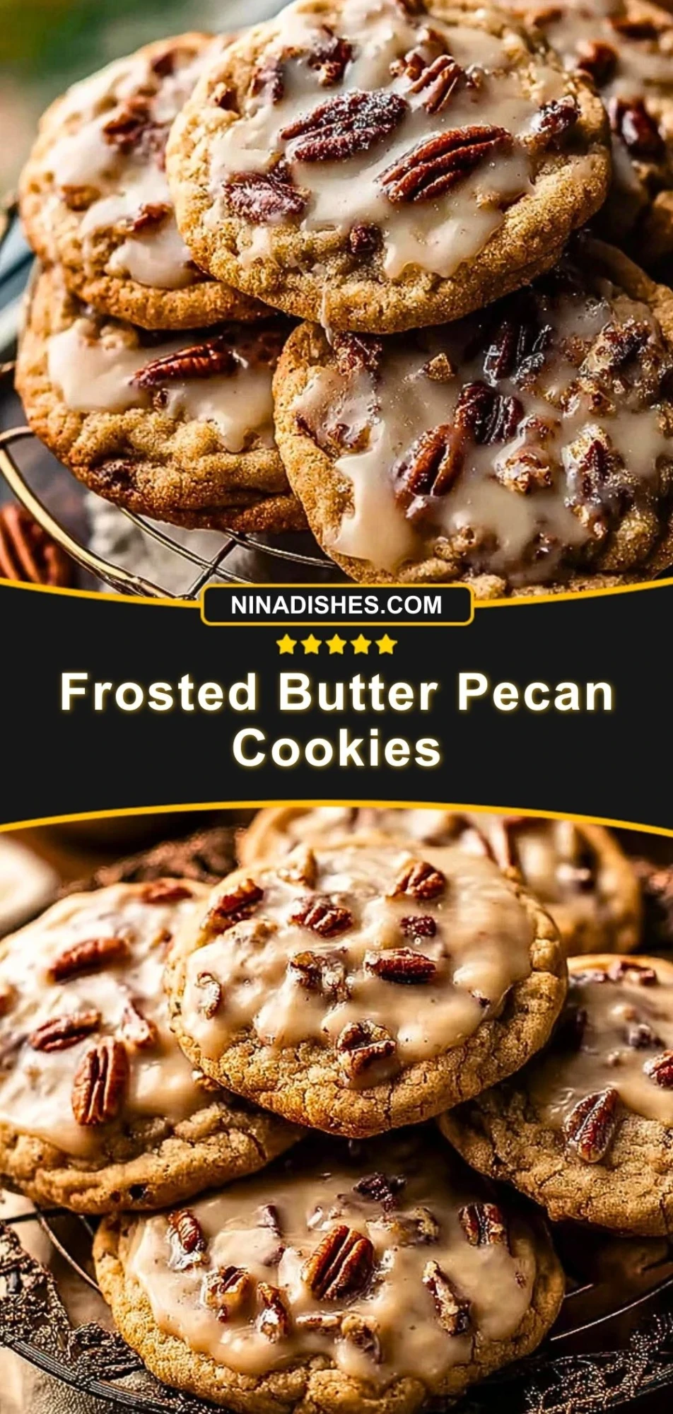 Frosted Butter Pecan Cookies (3)