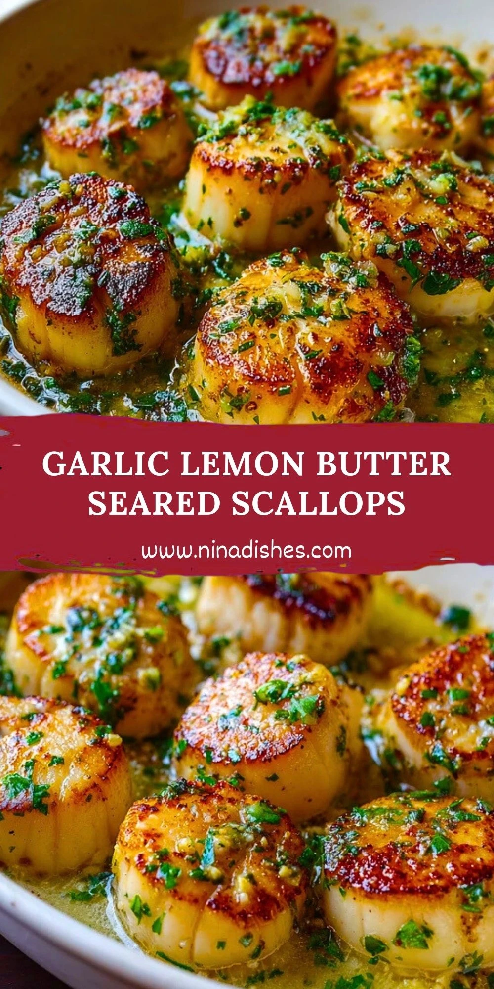 Garlic Lemon Butter Seared Scallops (2)