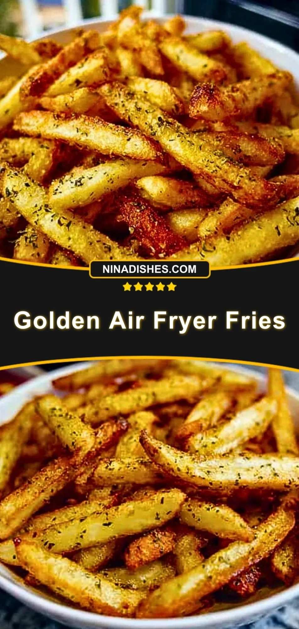 Golden Air Fryer Fries (3)