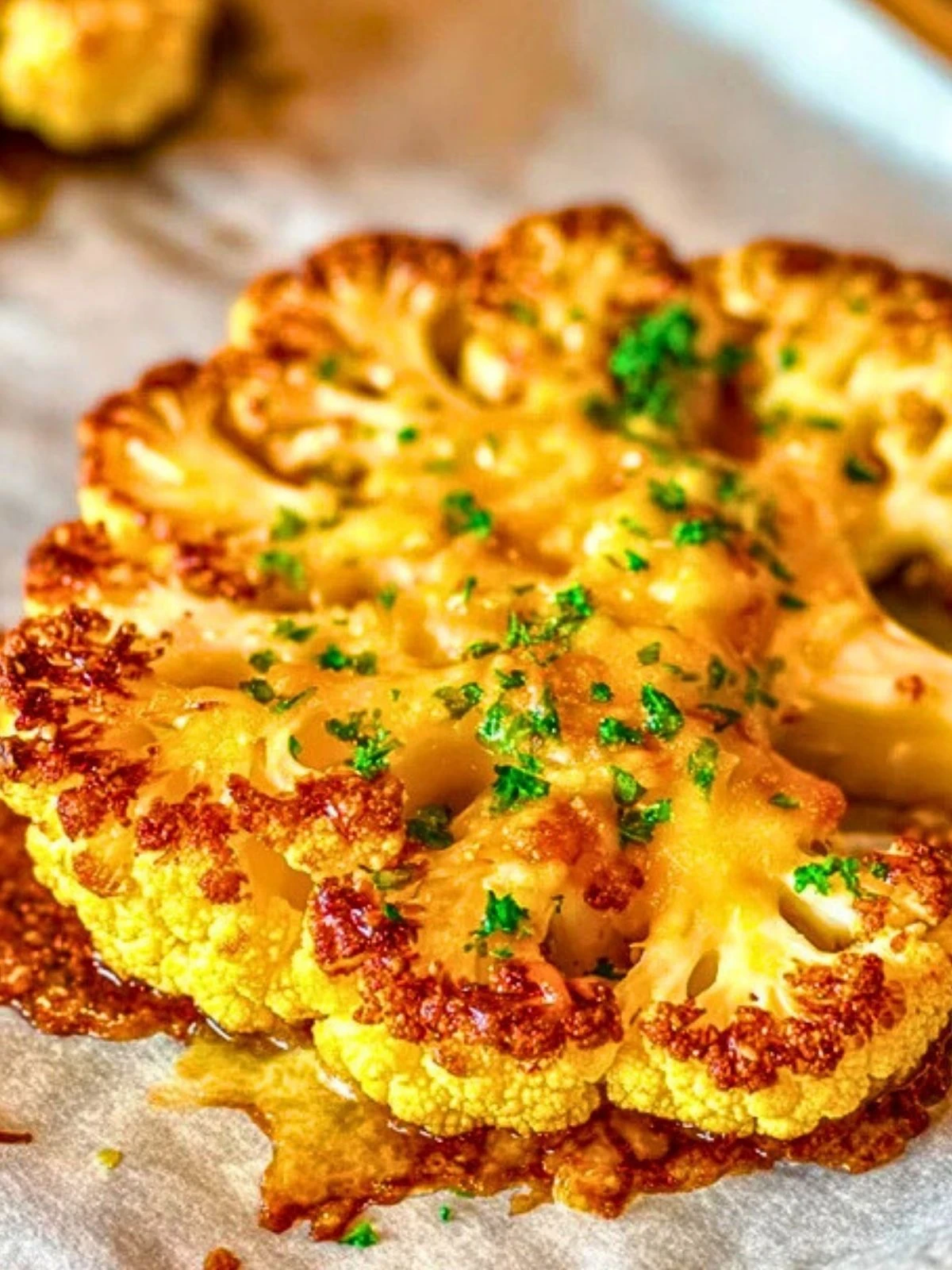 Golden Crusted Cheesy Cauliflower Steaks (1)