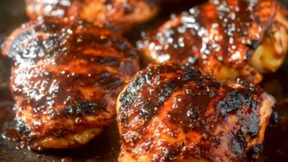 Grilled BBQ Boneless Chicken Thighs