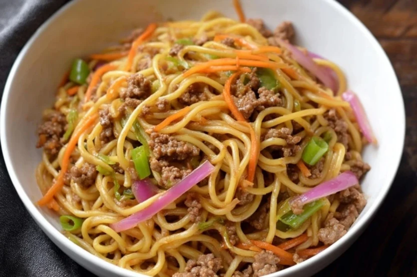 Ground Beef Lo Mein