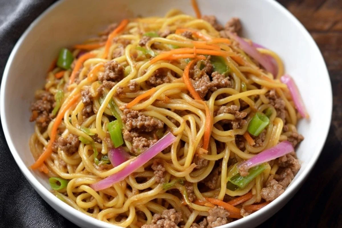 Ground Beef Lo Mein