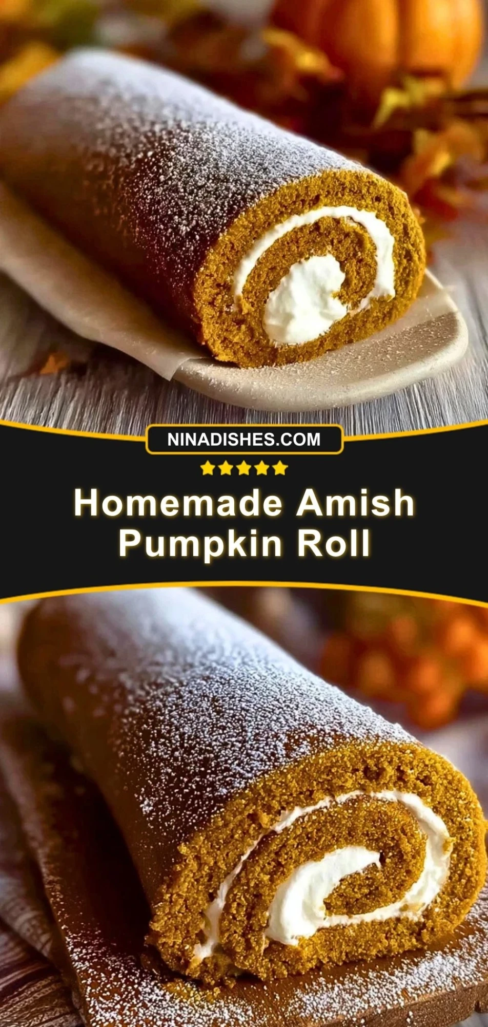 Homemade Amish Pumpkin Roll (3)