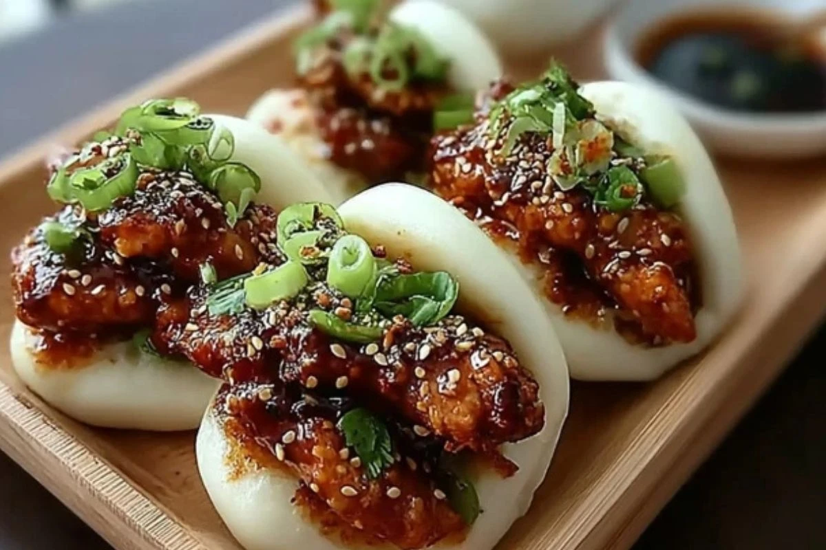 Korean Chicken Bao Buns