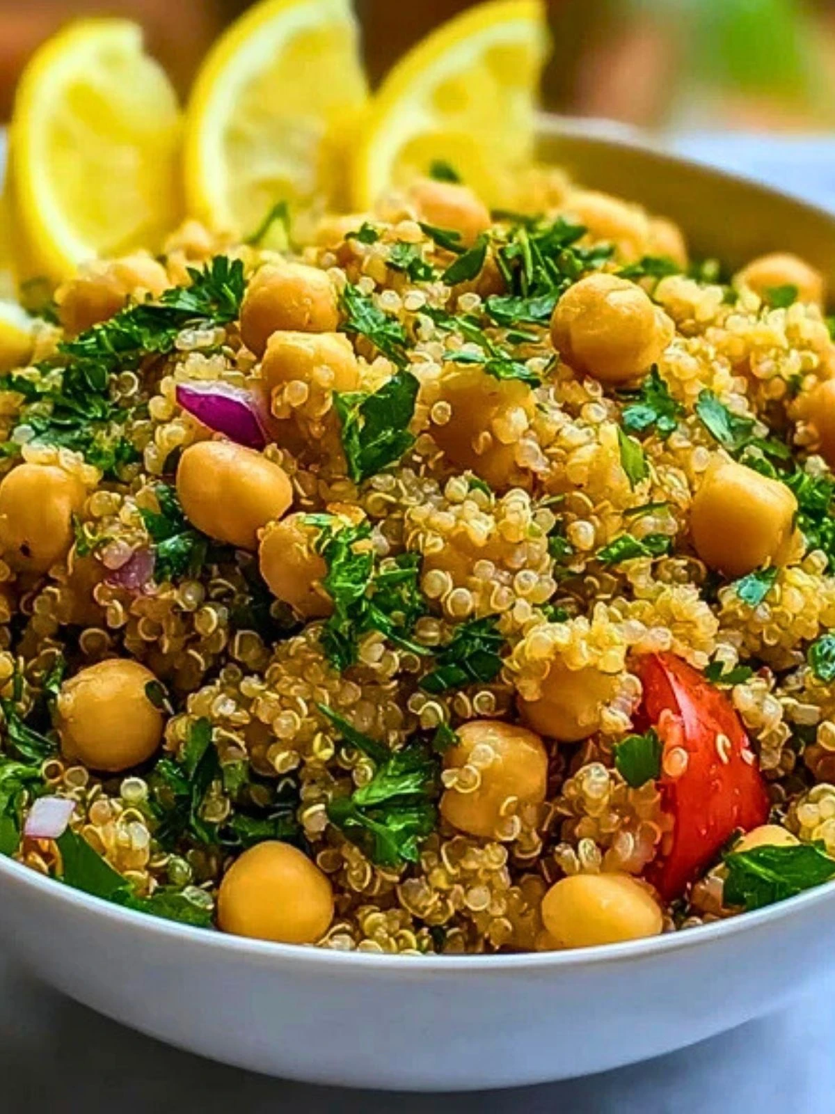 Lemon Herb Quinoa with Chickpeas (1)