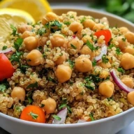 Lemon Herb Quinoa with Chickpeas