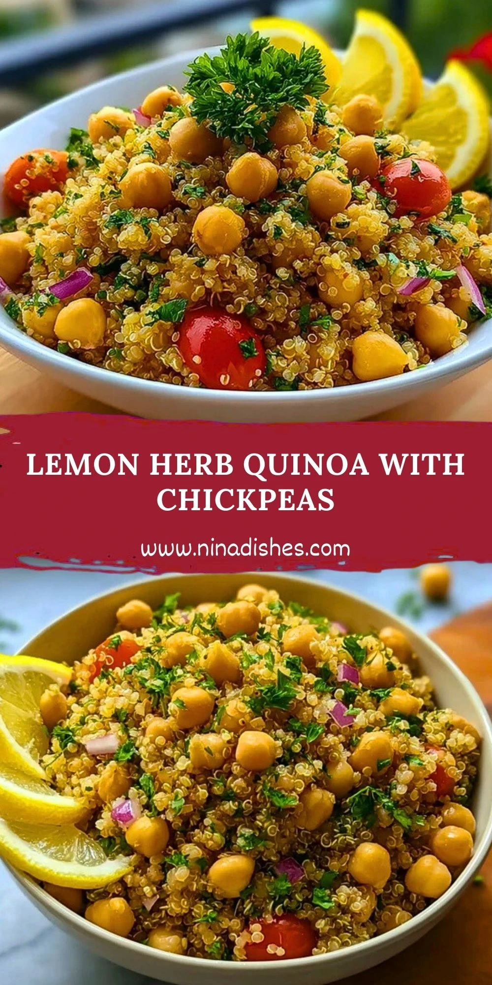 Lemon Herb Quinoa with Chickpeas (2)