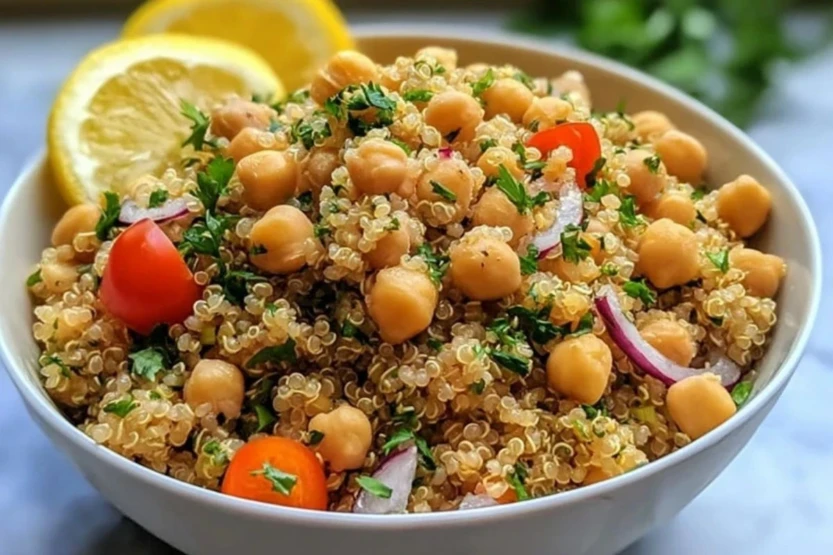 Lemon Herb Quinoa with Chickpeas