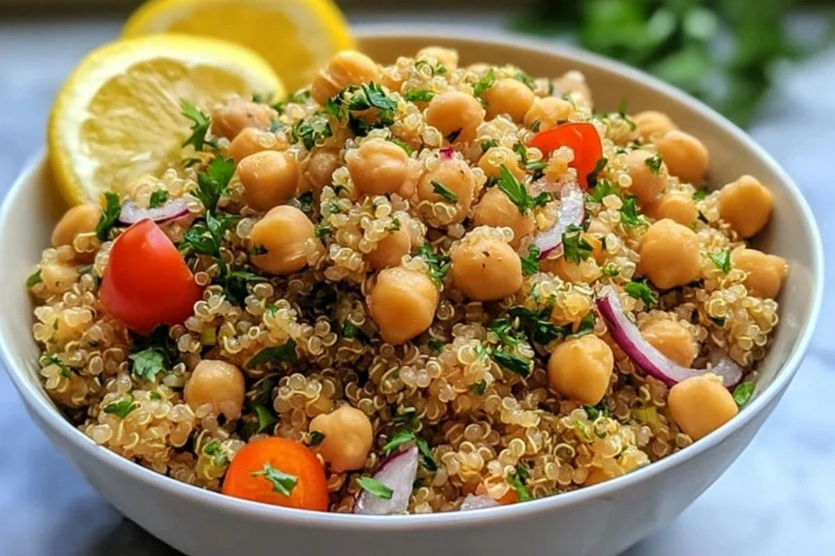 Lemon Herb Quinoa with Chickpeas