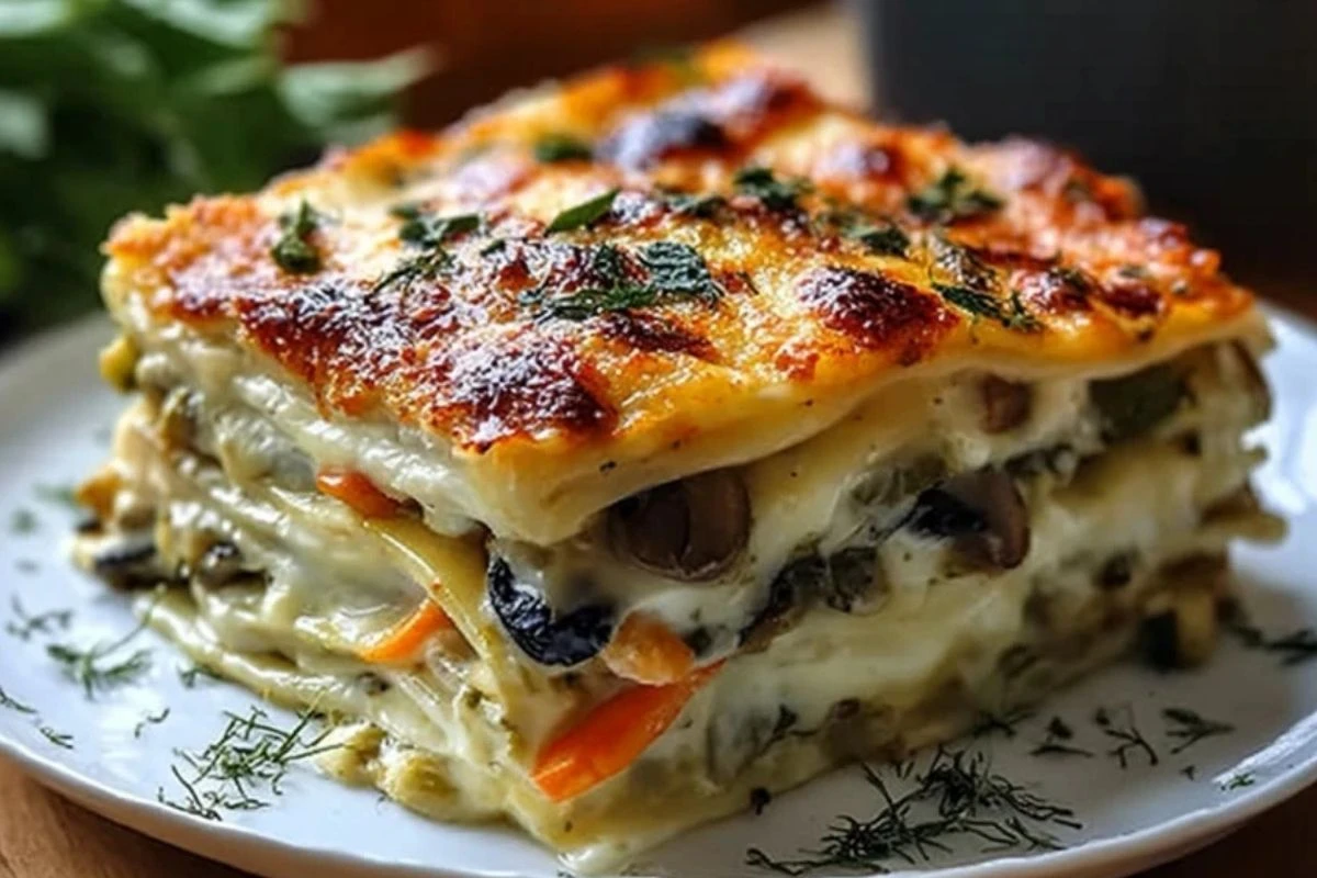 Loaded Veggie White Lasagna