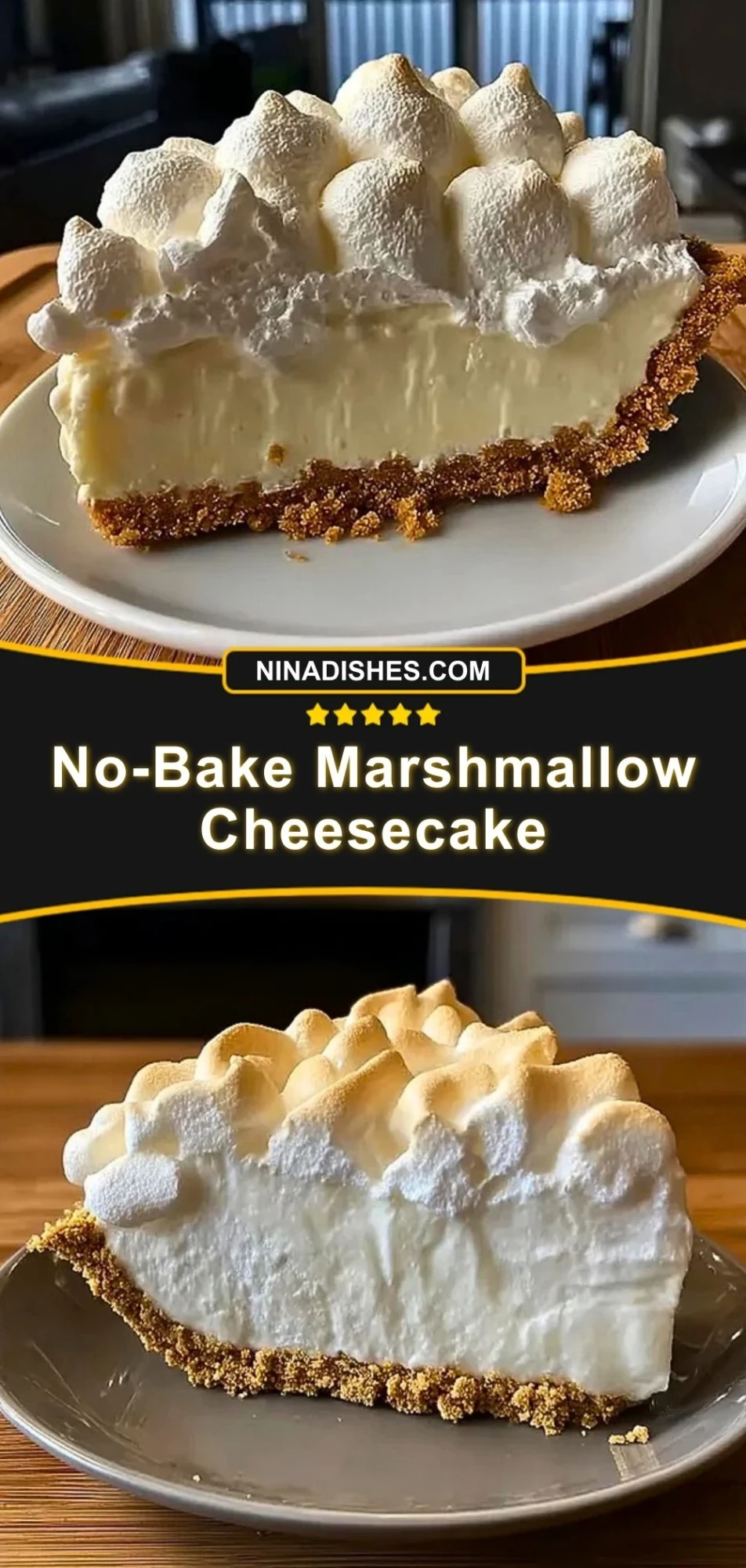 No-Bake Marshmallow Cheesecake (3)