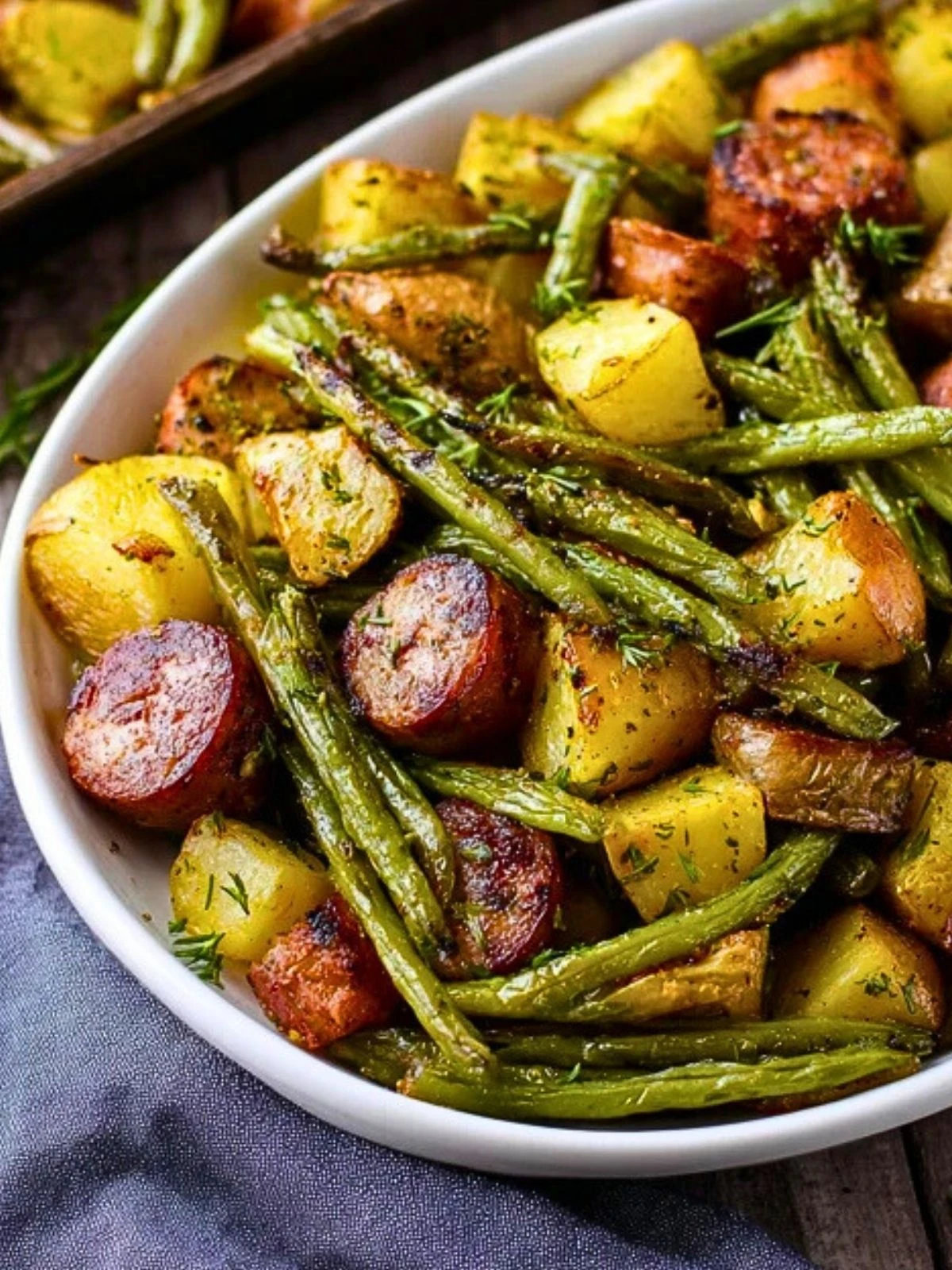 One Pan Sausage Green Beans and Potatoes (1)