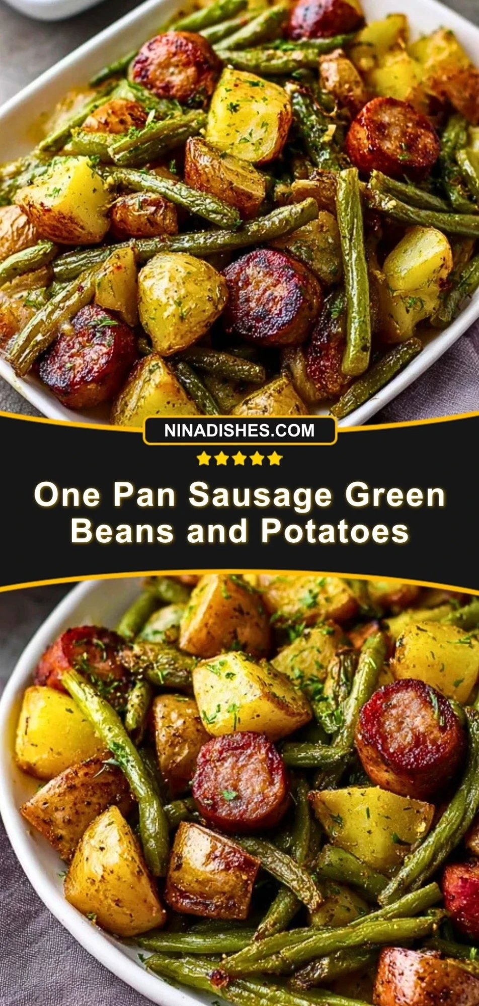 One Pan Sausage Green Beans and Potatoes (3)