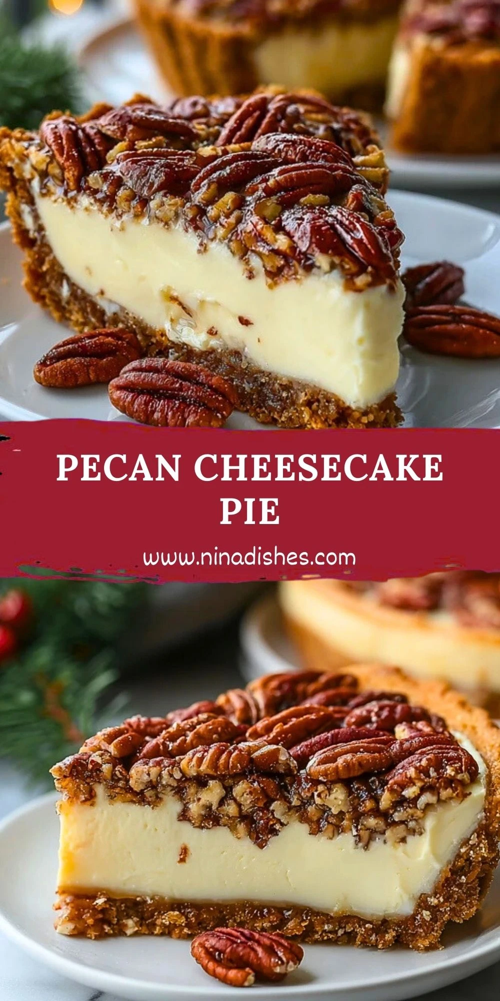 Pecan Cheesecake Pie (2)