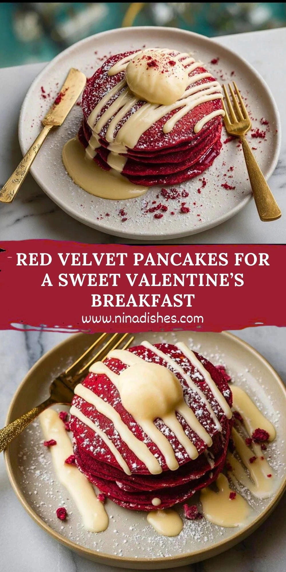 Red Velvet Pancakes For A Sweet Valentine’s Breakfast (2)