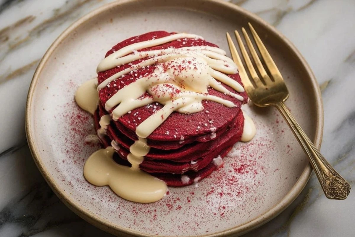 Red Velvet Pancakes For A Sweet Valentine’s Breakfast