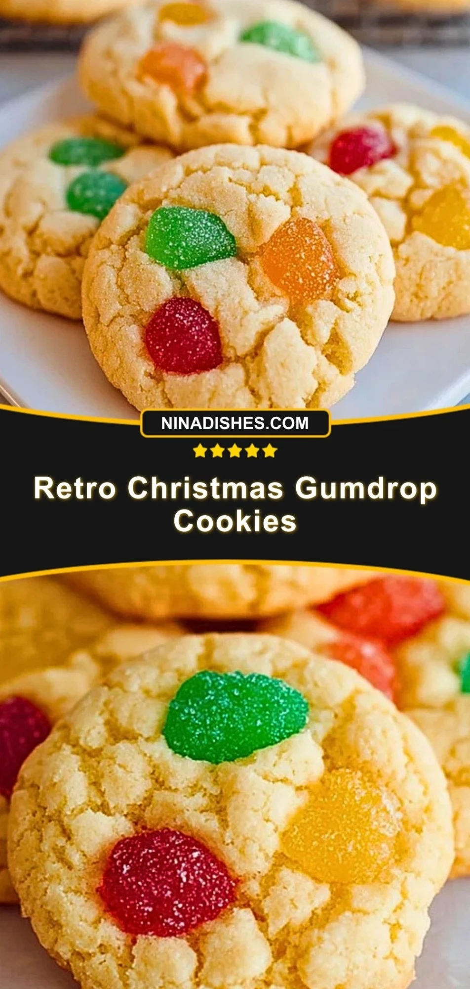 Retro Christmas Gumdrop Cookies (3)