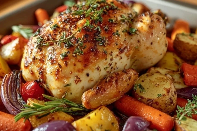 Roasted Garlic Chicken and Vegetables