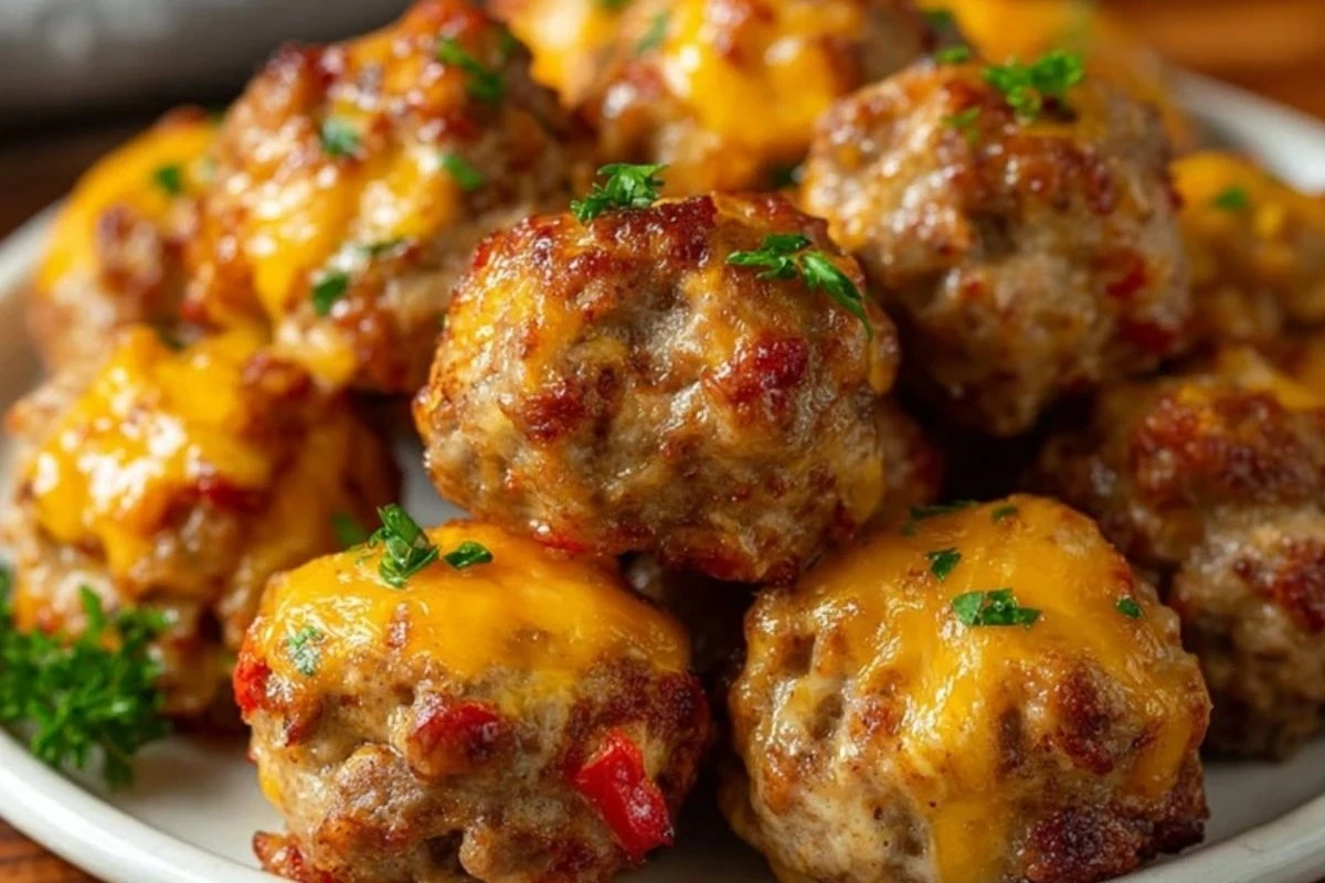 Rotel Cream Cheese Sausage Balls
