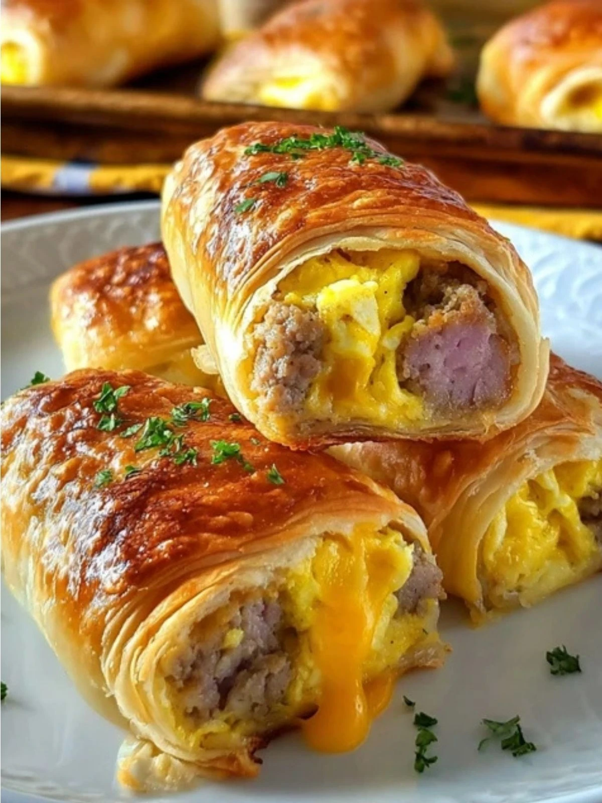 Sausage Egg and Cheese Breakfast Roll-Ups (1)